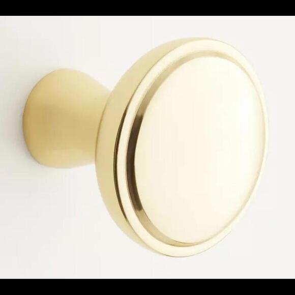 Other - 1-1/4" Strasbourg Brass Cabinet Knob - Polished Bras